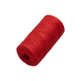JAM PAPER Kraft Twine - 1/8 x 75 Yards - Red - Sold Individually