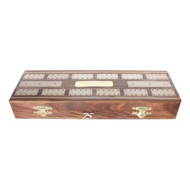 Gamekeepers Cottage gifts 75th Birthday Wooden Cribbage Board with Playing Cards & FREE ENGRAVING 533