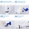 Lychee Light Adjustable Toilet Fill Valve Replacement Kits，Inlet Valve Repair