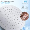 KINLIV 8 Inch Round Rain Shower Head Chrome, All Metal