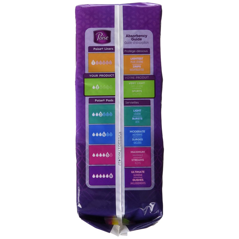 Poise Poise Incontinence Panty Liners, Very Light Absorbency, Long, 81