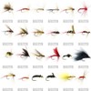 Fly Fishing Dry Flies Wet Flies 120pcs Assortment Kit with