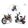Importeek Soporte Base Moto Bicicleta Porta Celular Gps + Cargador