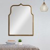 Creative Co-Op Arched Metal Framed Wall Mirror, Antique Goldleaf