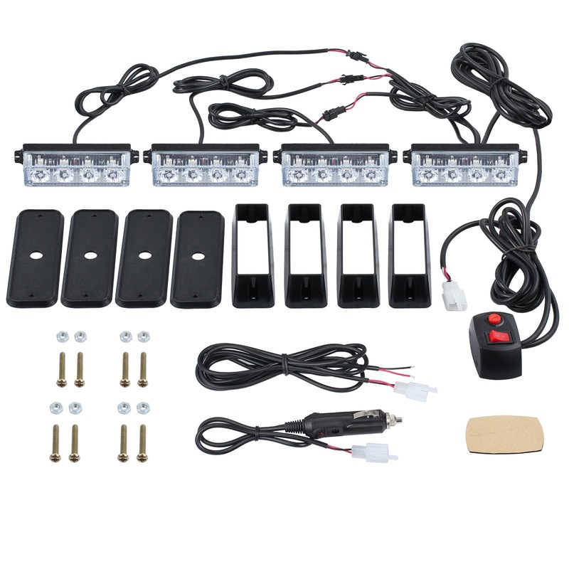 EYPINS 4 x 4 LED Front Flash, Flashing Light, Strobe
