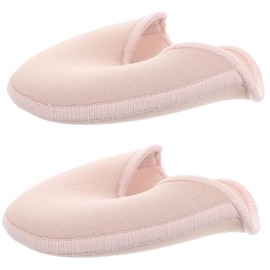 Mikinona 1 Pair Knitted Fabric Toe Cover Pads for Pointe Shoes Durable Toe Protectors for Women Comfortable Fit for All Shoe Types Reduces Discomfort Reusable Washable for Ballet Dancers