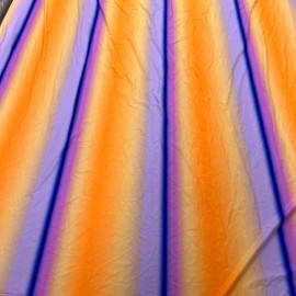 Unbranded Abstract Orange and Purple Printed 4 way strech 60"wide by the yard for Swimwear