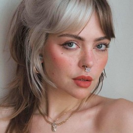 RL ROSARY LAND 316L Stainless Steel Nose Ring Hoop 16g 8MM 5ZUAN sliver, Stainless Steel, cubic zirconia