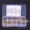 Copper Washer Kit,180Pcs M2/M2.5/M3/M4/M5/M6/M8/M10 Round Brass Flat Ring Washer Assortment
