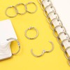 OFKP 100 Pcs Binder Rings, 25mm Leaf Binders Book Rings