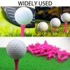 JYNARIX 60 PCS Pink Golf Tees, Pink Golf Tees 57mm
