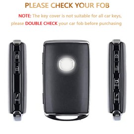 OFFCURVE Key Fob Cover with Keychain for Mazda, Special Car Key Case Compatible with 2019 2020 2021 2022 Mazda 6 3 Hatchback CX30 CX5 CX9 CX10 3-4-Button Smart Key Holder Car Accessories, White