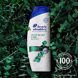 Head & Shoulders Champú y acondicionador anticaspa, con eucalipto para el cuidado del cuero cabelludo con picazón, paquete doble 2 en 1, piritiona de 