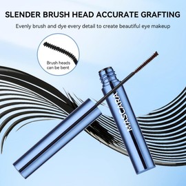 Black Mascara for Sparse lashes, Waterproof Mascara with Tiny Brush, Smudge-proof and Long Lasting, Curling and Volumizing, Lightweight and No clumping