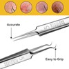 Pimple Blackhead Remover 3-Piece Tweezers Face Nose Black Head Precise