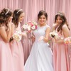 BBTO 2 Panels Dusty Rose Backdrop Curtains for Parties Wedding