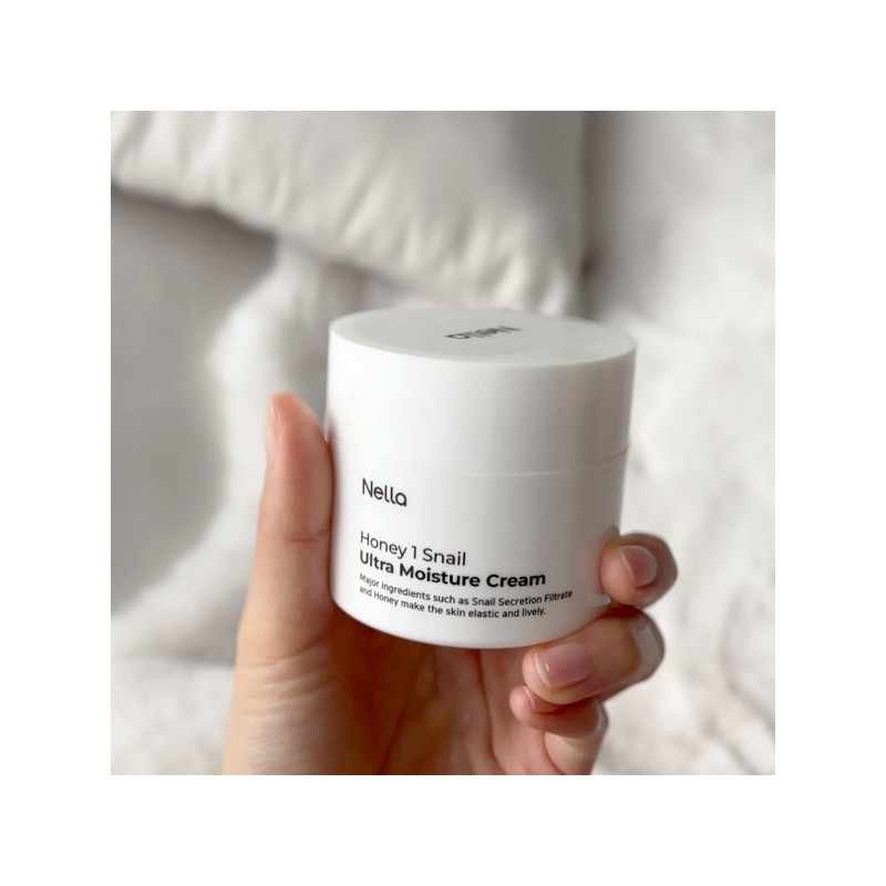 Nella 허니원스네일 달팽이크림 2개+화이트닝 선크림 Honey Source Snail Slug Cream