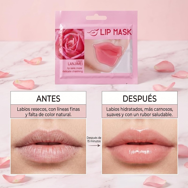 Pilaten Mascarilla Colageno Para Labios 10 Piezas Original