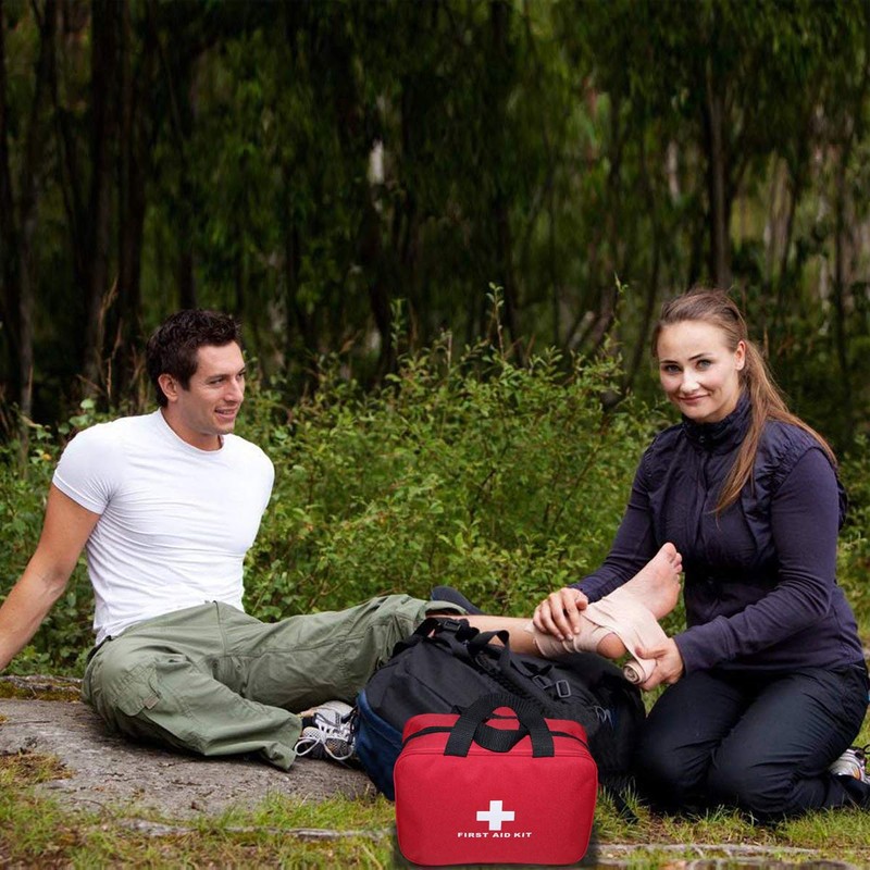 AOUTACC Nylon First Aid Empty Kit,Compact Waterproof and Lightweight First