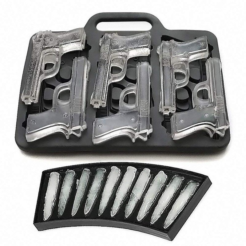 MoldFun 3D Grenade Ice Ball Molds & Pistol Gun +
