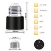 Sevici 3 Prong Light Socket to Plug Adapter 2-Pack, Polarized