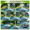 Yzert Solar Fountain with 2000mAh Battery & Innovative Indicator Works