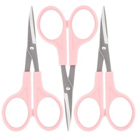 3pcs Small Embroidery Curved Scissors Cutting Shears for Crafting, Sewing, Dressmaking, Fabric, Cotton, Cloth, Office, Home