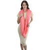 ToBeInStyle Women's Jersey Infinity Scarf - Solid Coral