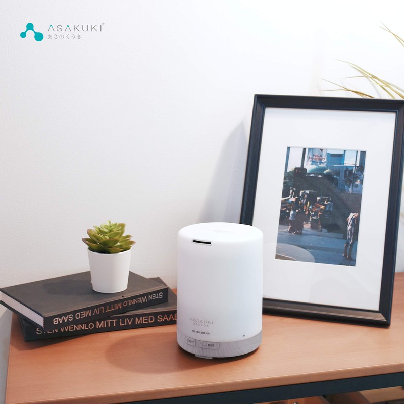 ASAKUKI 300ML Essential Oil Diffuser, Quiet 5-in-1 Premium Humidifier, Home