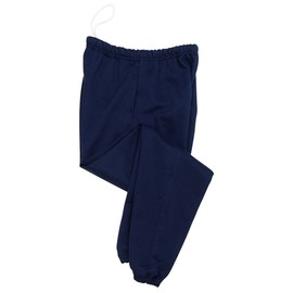 Jerzees Adult 9.5 oz. Super Sweats® NuBlend® Fleece Pocketed Sweatpants L J NAVY