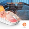 FMOUSE Lindo Mouse Bluetooth, Inalámbrico con tecnología 2,4 GHz, Ratón