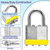 Padlocks with Same Key, LQYN 60 Pcs Laminated Keyed Padlock