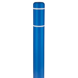 7" x 52" (7.1" ID) Bollard Cover Blue with White Reflective