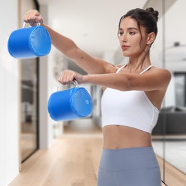 Canopy Water Weights,2X Water-Filled Weightlifting Bag 5KG - Core Training Dumbbells Portable Muscle Trainer Adjustable For Gym Home Travel Women Men Beginners Rehabilitation