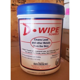 ESCA TECH D-Wipe Towels Skin Lead & Metal Dust Cleanup for Skin ESCA Tech (150 ct)