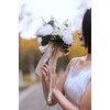 FEILUOYI Wedding Bouquets for Bride Bridesmaid Bouquet Champagne White Rose