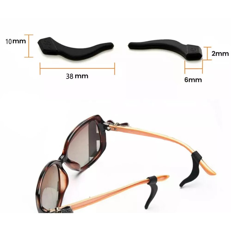 Unbranded Anti Slip Glasses Ear Hooks Tip Eyeglasses Grip Temple