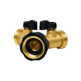 Gilmour 813004-1001 TV165753 2-Way Connector, Brass