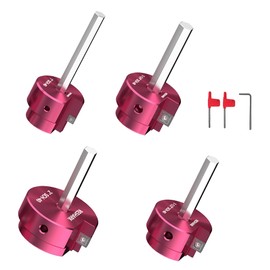 4 Pcs PVC Pipe Reamer Kit, PVC Fitsting Saver, Plastic Pipe Fitsting Reamer Socket Saver Plumbing Tool Includes 1'', 1 1/4'', 1 1/2'', 2'' for Schedule 40 Fits Standard 1/2" Drill