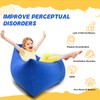 Sensory Chair for Kids, Inflatable Triangle Bean Pod for Children