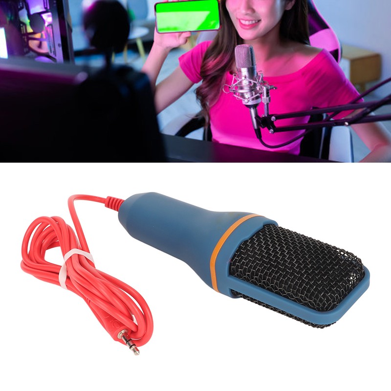 Desktop Condenser Microphone 3.5mm Professional Condenser Recording Microphone for PC