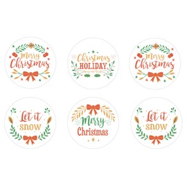 Winter Christmas Greetings Edible Cupcake Toppers Decoration