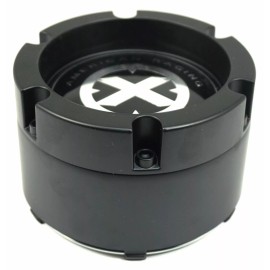 ATX Series  American Racing Matte Black Wheel Center Hub Caps 5" Snap-In 391K132