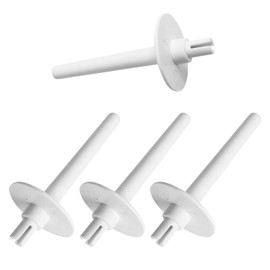 4 pines de carrete de repuesto para máquina de coser, piezas blancas para máquina de coser, pasadores de carrete de plástico y soporte de hilos, accesorios para máquinas de coser compatibles con la