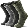 MOSEY KOSY 4 Pairs Merino Wool Walking Hiking Boot Socks