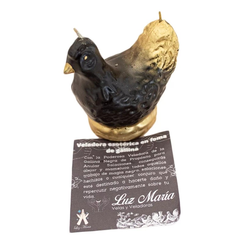 CEB 2 Velas Gallina Negra Protección Y Limpieza Energética