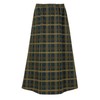 Sun Planning Pattern Pattern Elastic Waist A-Line Skirt 6058