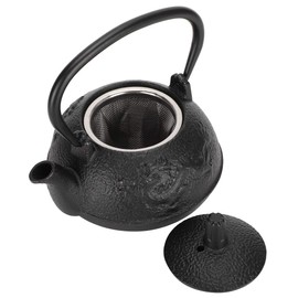 Fdit 0.3L Cast Iron Teapot Tea Set Kettle Imitating Japanese Uncoated Double Chinese Dragon Pattern Gift Decoration For Home