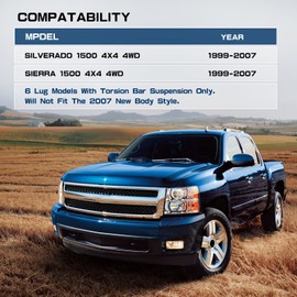 GSTP 3" Front and Rear Suspension Lift Kit Compatible With Chevy Silverado GMC Sierra 1500 4X4 4WD 1999-2007- Leveling Lift Kits with Strut Spacer and Shock Extenders