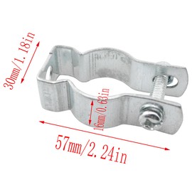 LQ Industrial 10PCS Metal Tube Clamps Galvanized Steel Pipe Hangers 3/4 Inch Rigid Fitting Mounting Clip for Wiring Electrical Installations